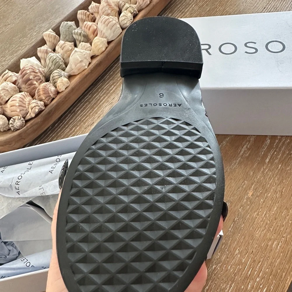 NWT Aerosoles Sz 6 Black & Gold Ortholites Luxury - never worn - Picture 9 of 10